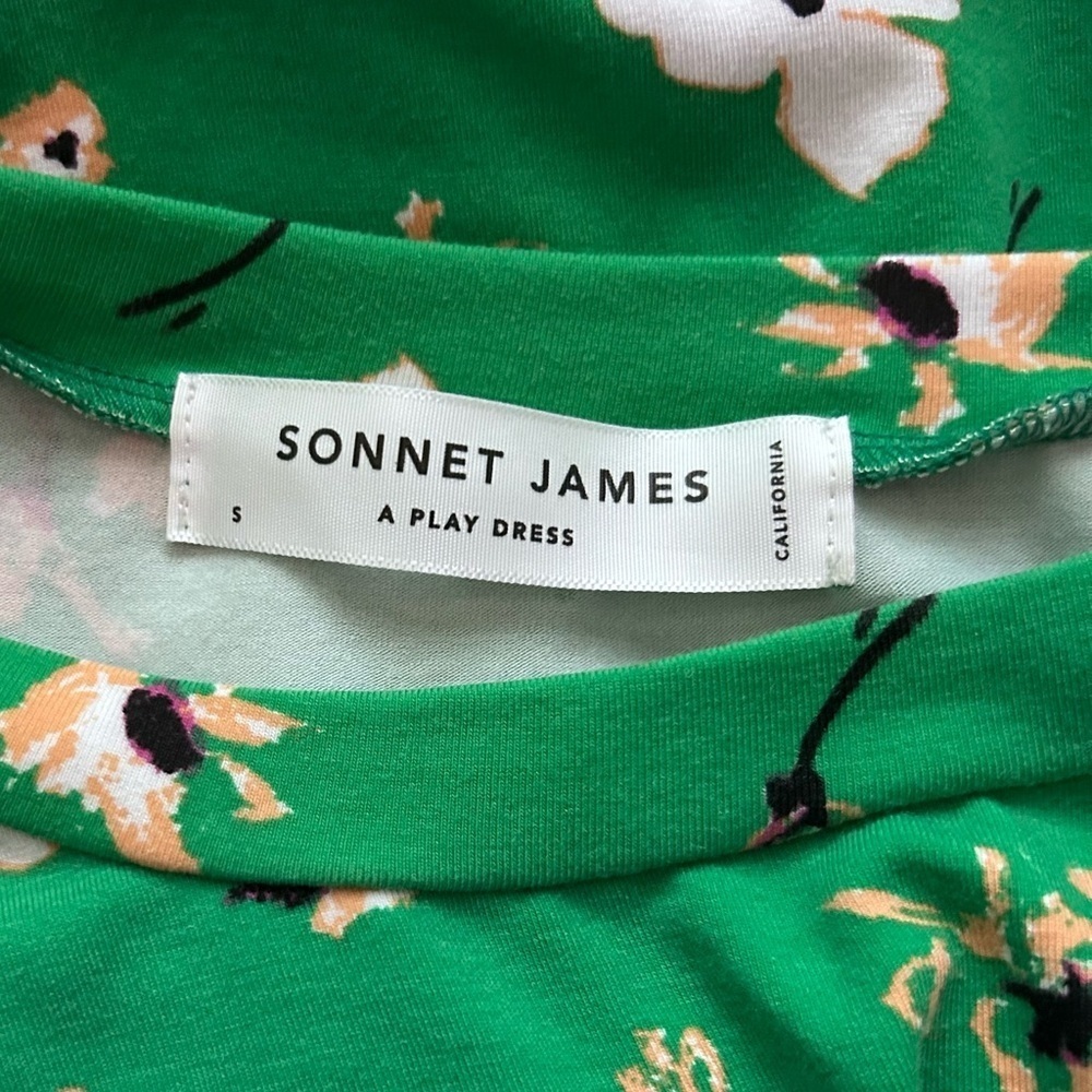 Sonnet James Georgia Play Dress in Green Floral Sz S - Picture 12 of 13